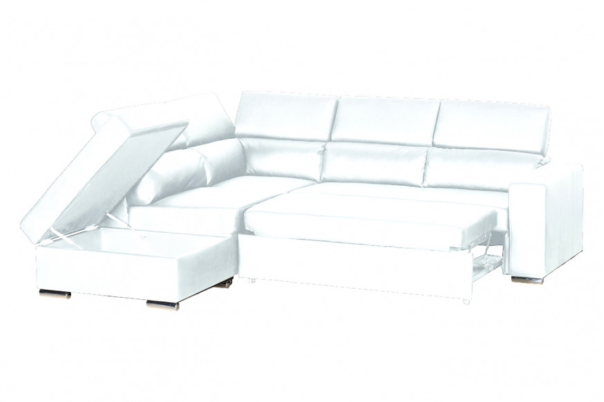 Stanza™ Klaus Left Facing Sectional - White