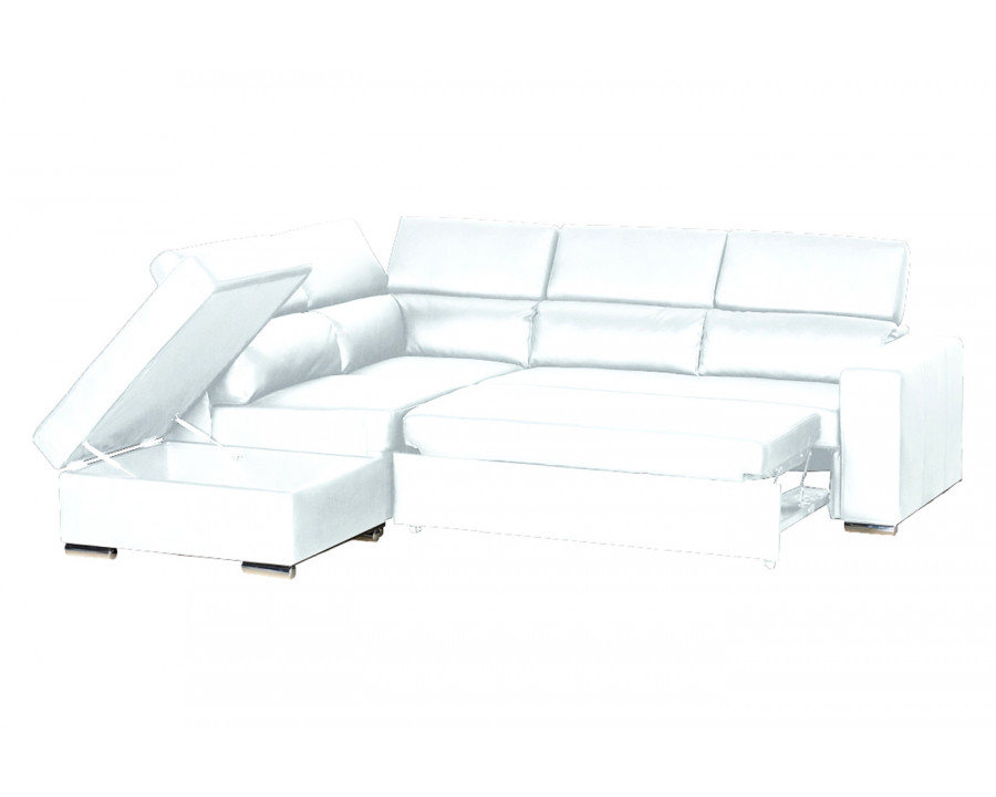 Stanza Klaus Left Facing Sectional - White