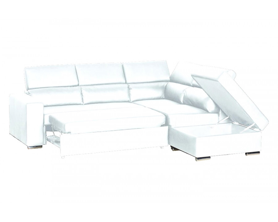 Stanza Klaus Right Facing Sectional - White