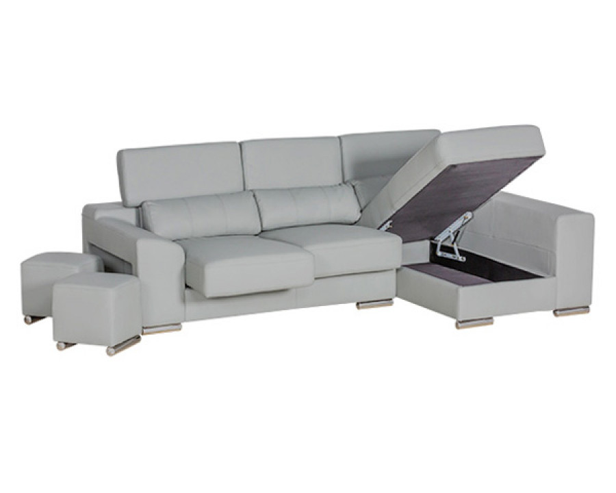 Stanza London Right Facing Sectional - Gray