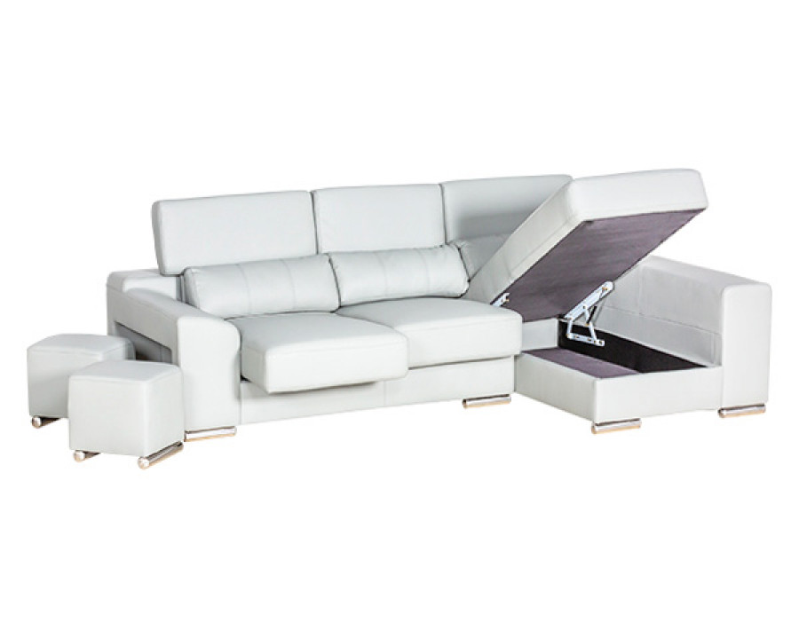 Stanza London Right Facing Sectional - White