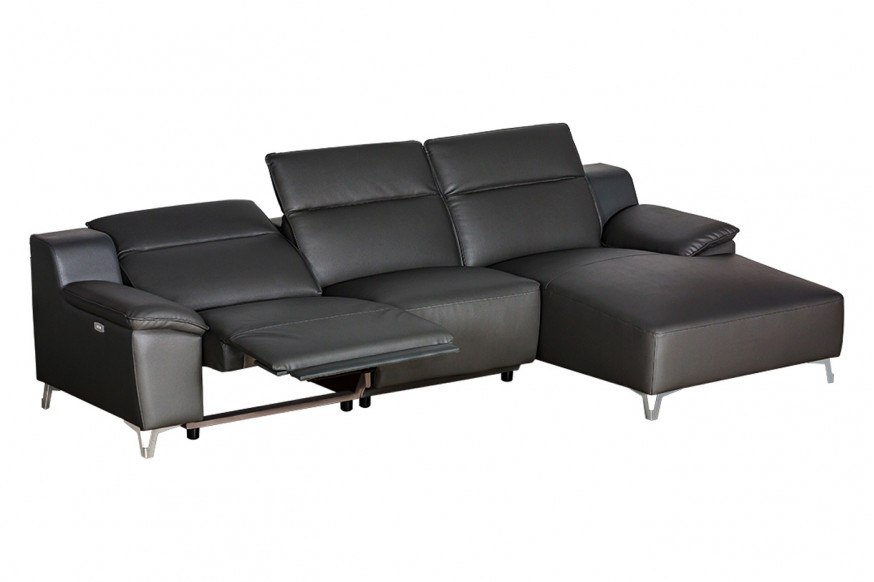 Stanza™ Melanie Left Facing Sectional - Black