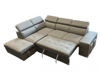 Stanza - Positano Left Facing Eco Leather Sectional