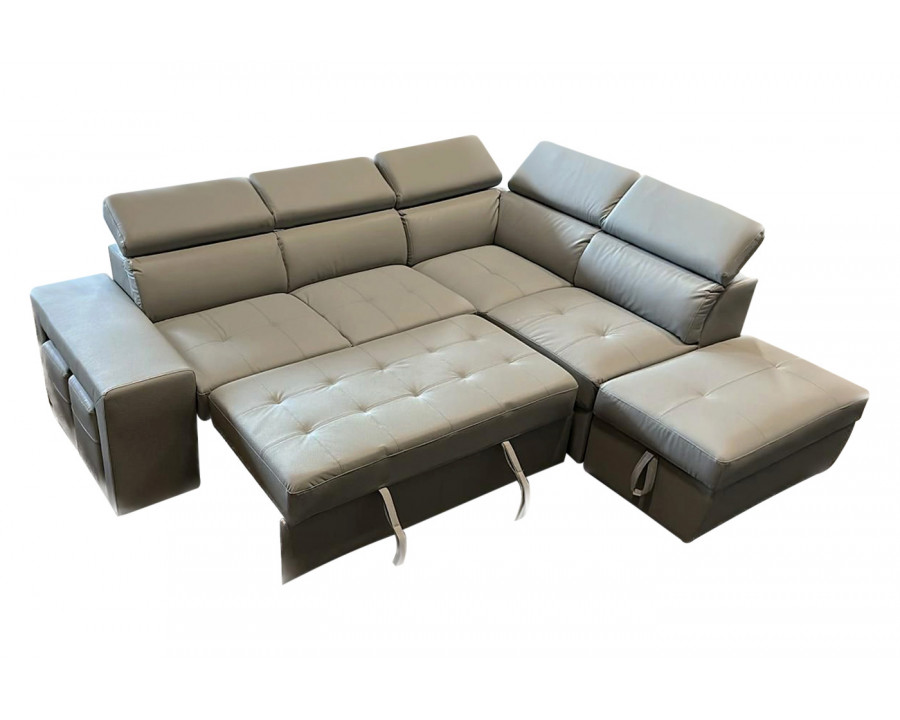 Stanza - Positano Left Facing Eco Leather Sectional