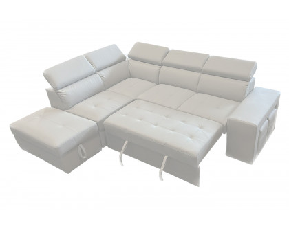 Stanza - Positano Left Facing Eco Leather Sectional