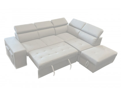 Stanza - Positano Left Facing Eco Leather Sectional