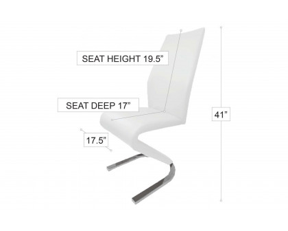 Stanza Serenity Dining Chair - White