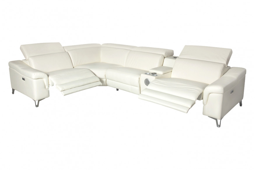 Stanza™ Spartacus Recliner Sectional - White