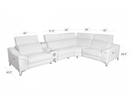 Stanza™ Spartacus Recliner Sectional - White