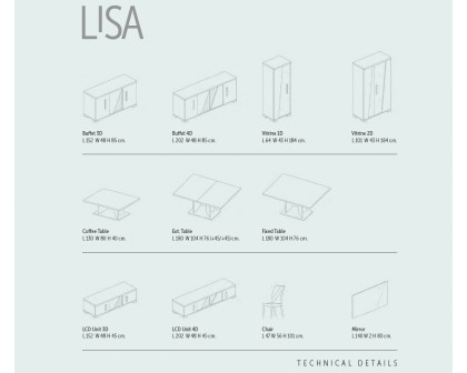 Status - Lisa Dining Table with 1 extention