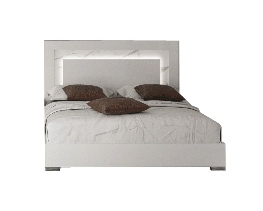 Status Carrara Queen Size Bed with Light