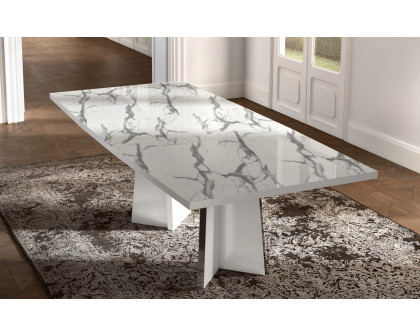 Status - Carrara Dining Table w/18" Ext