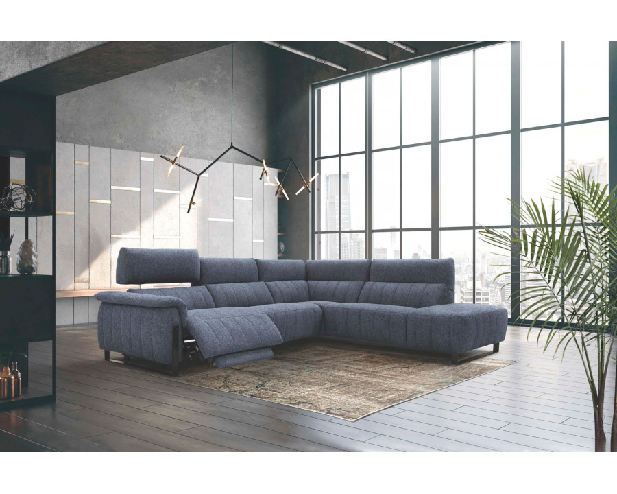 Stella - Celeste Sectional with Recliner