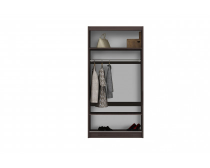 Styles Chico 36" Wardrobe - Black, Manufactured Wood