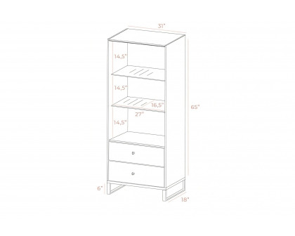 Styles - Gloss Large China Cabinet