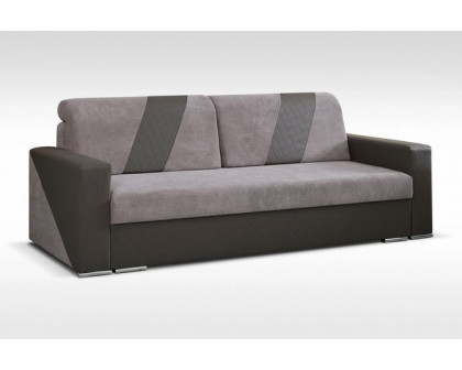 Styles - Ines Sofa in Gray, Microfiber/Microsuede