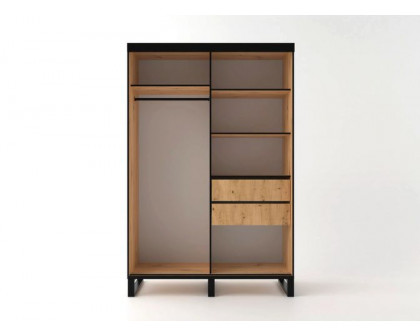 Styles Loft 59" Wardrobe - Votan, Manufactured Wood