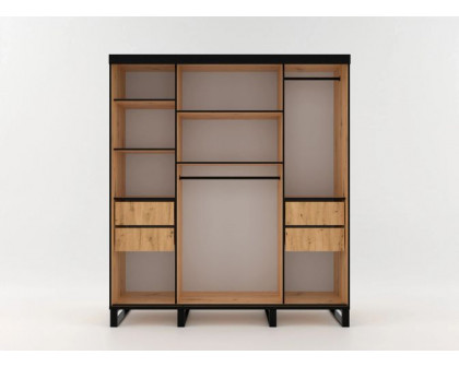 Styles Loft 79" Wardrobe - Votan, Manufactured Wood