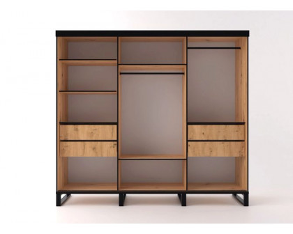 Styles Loft 99" Wardrobe - Votan, Manufactured Wood