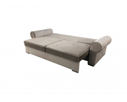 Styles - Luiza Sofa in Beige/Brown, Fabric