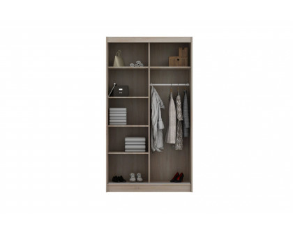 Styles Marika 47" Wardrobe - White Gloss, Manufactured Wood