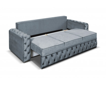 Styles Marylin Sofa - Gray, Tufted Fabric