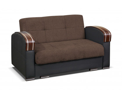 Styles - Samantha Sofa and Loveseat Set in Brown, Suede