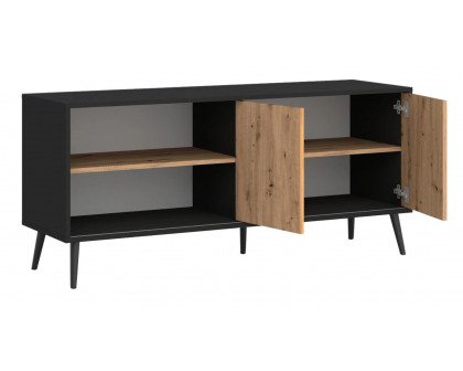 Styles - Toronto TV Stand in Black/Oak