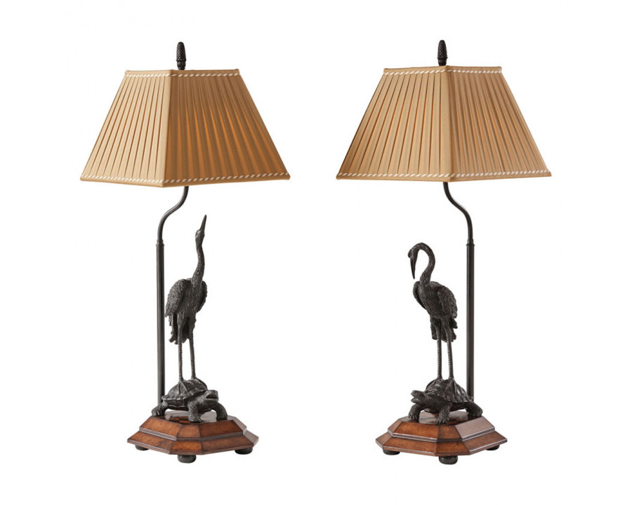 Theodore Alexander - Meiji Cranes Table Lamp