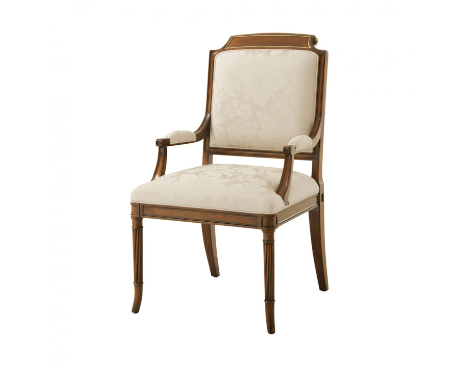 Theodore Alexander Atcombe Armchair - Lillian Cream, Fabric