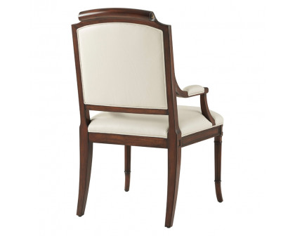 Theodore Alexander Atcombe Armchair - Milk, Leather