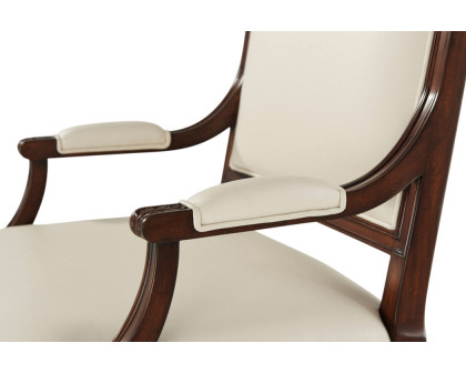 Theodore Alexander Atcombe Armchair - Milk, Leather