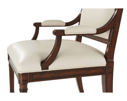 Theodore Alexander Atcombe Armchair - Milk, Leather