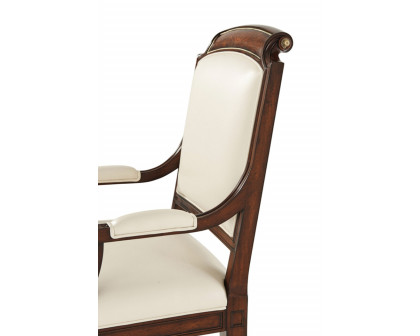 Theodore Alexander Atcombe Armchair - Milk, Leather