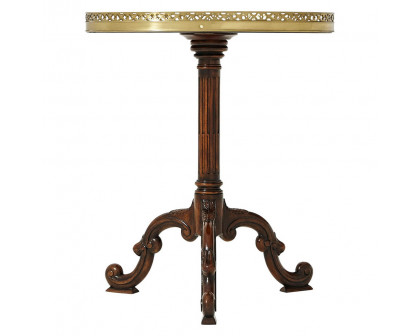 Theodore Alexander Radiating Parquetry Accent Table