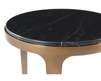 Theodore Alexander™ Gennaro Accent Table - Black Marble Finish