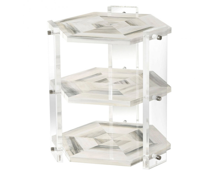 Theodore Alexander - Quadrilateral Tiers Side Table