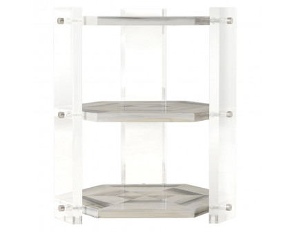 Theodore Alexander - Quadrilateral Tiers Side Table