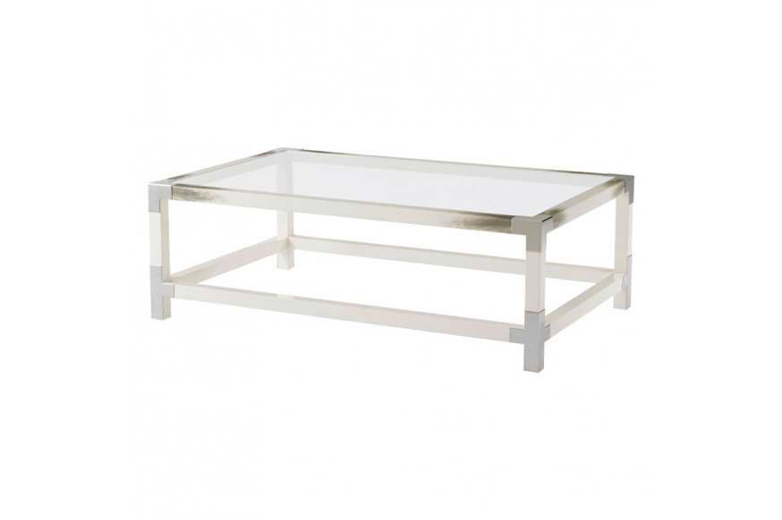 Theodore Alexander™ - Cutting Edge Longhorn White Cocktail Table