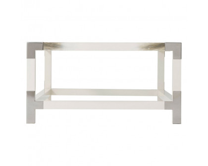 Theodore Alexander™ - Cutting Edge Longhorn White Cocktail Table