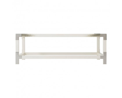 Theodore Alexander™ - Cutting Edge Longhorn White Cocktail Table