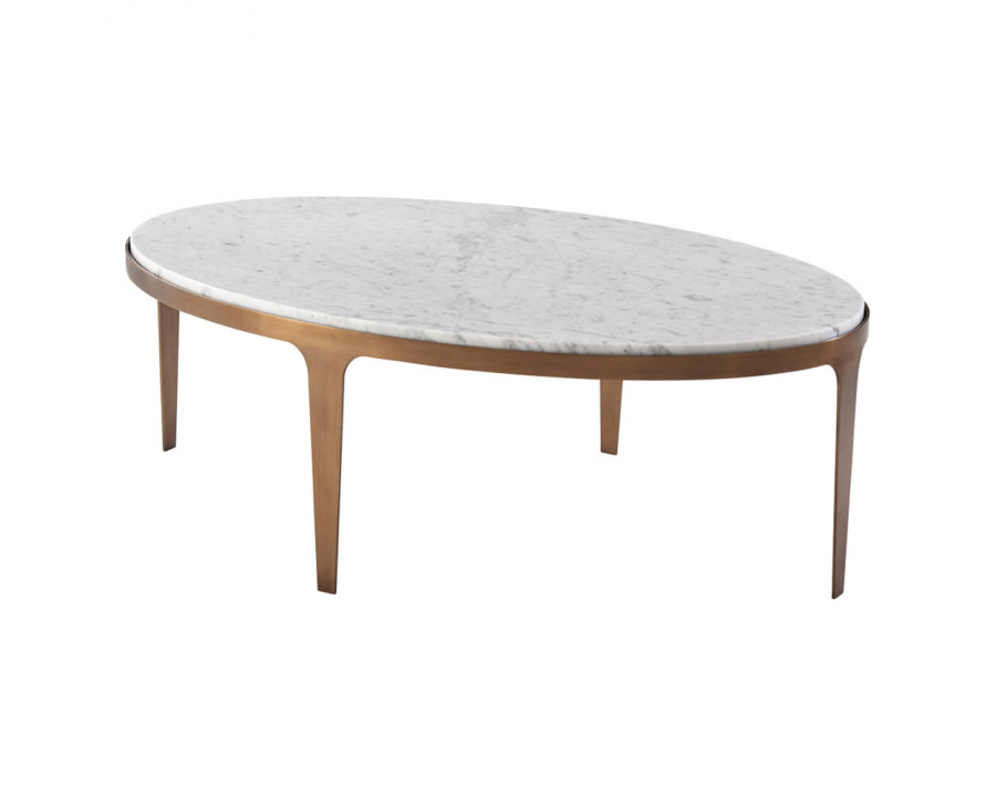 Theodore Alexander - Gennaro Oval Marble Cocktail Table