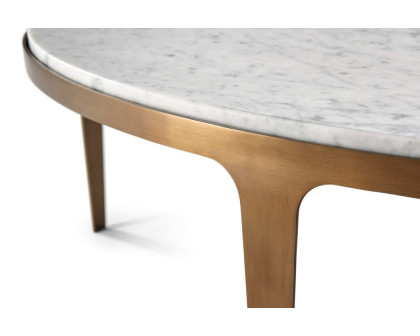 Theodore Alexander™ - Gennaro Oval Marble Cocktail Table