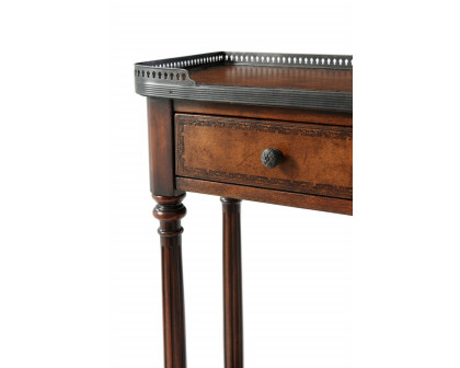 Theodore Alexander The Louis Xvi Leather Console Table