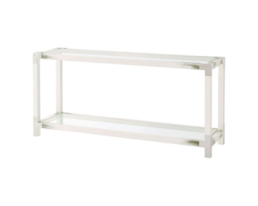 Theodore Alexander Cutting Edge Console Table - Longhorn White