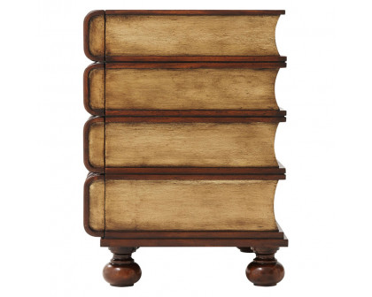 Theodore Alexander - Hand Carved And Gilt Faux Book Nightstand