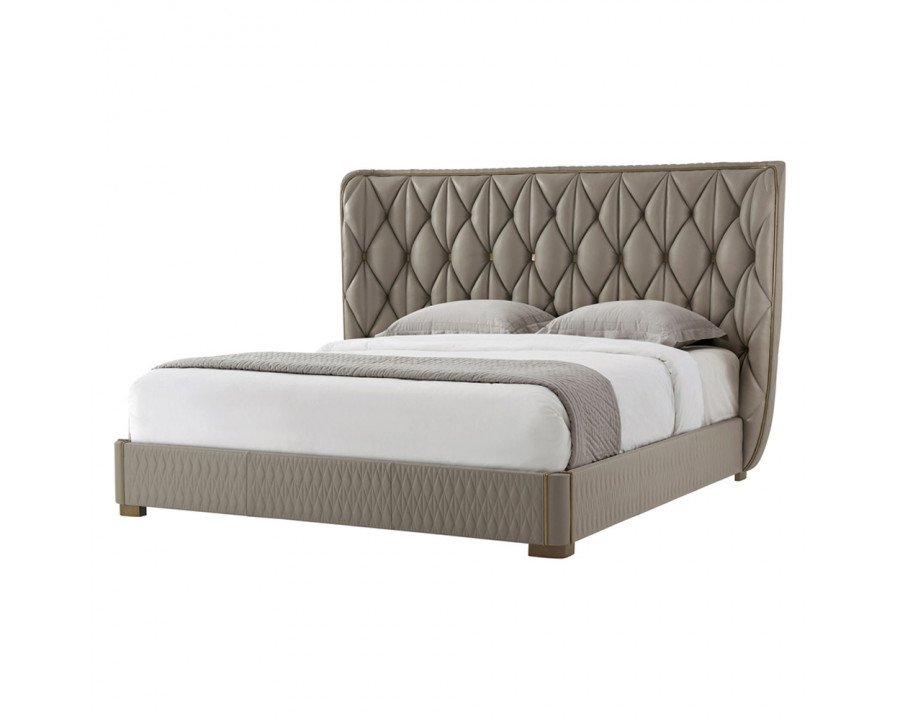 Theodore Alexander Iconic Upholstered Us King Bed – Style 1