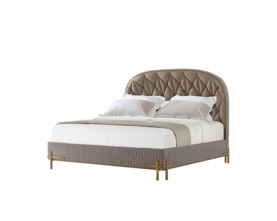 Theodore Alexander Iconic Upholstered Us King Bed – Style 2