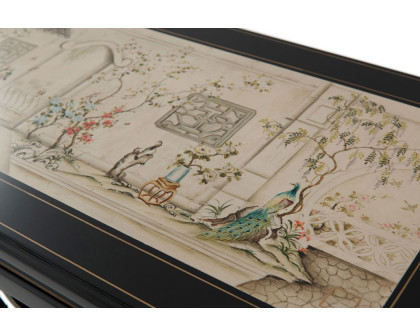 Theodore Alexander Long Hall Chinoiserie Console Table