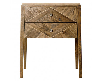 Theodore Alexander Hawkesford Nightstand - Light Echo Oak